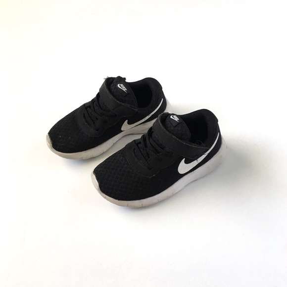 Nike Other - Nike Velcro Black Sneakers Shoes Kids Child 9